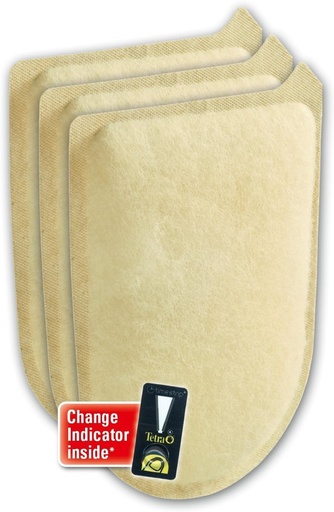 Pachet de filtre Tetra EasyCrystal cu 600 de placute filtrante, material filtrant pentru filtre interne EasyCrystal, banda temporizatoare integrata care indica momentul schimbarii, potrivit pentru acvarii de la 50 la 150 litri, 3 bucati