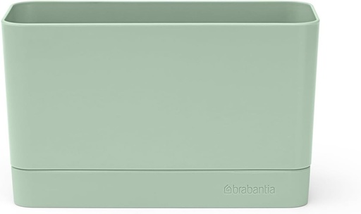 Brabantia - Organizator pentru chiuveta - Accesoriu de bucatarie - Tava detasabila pentru scurgerea vaselor - Contine peria de vase, sapunul si prosoapele de bucatarie - Verde jad - 19 x 8,5 x 11,5 cm