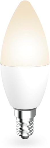 Bec inteligent Hama E14 (4,9 W, lampa inteligenta RGB si alba, forma de lumanare, lampa WiFi reglabila, compatibila cu, de exemplu, Alexa, Google Assistant, Apple Home, Smart Things)