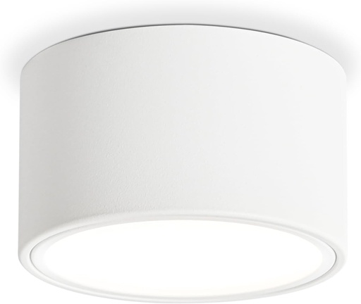 KYOTECH 4x Spoturi LED de suprafata, Spoturi de tavan alb mat 4000K 6W 550LM Spoturi de suprafata GX53 - Ø95x55mm Spoturi de tavan 230V pentru dormitor si living