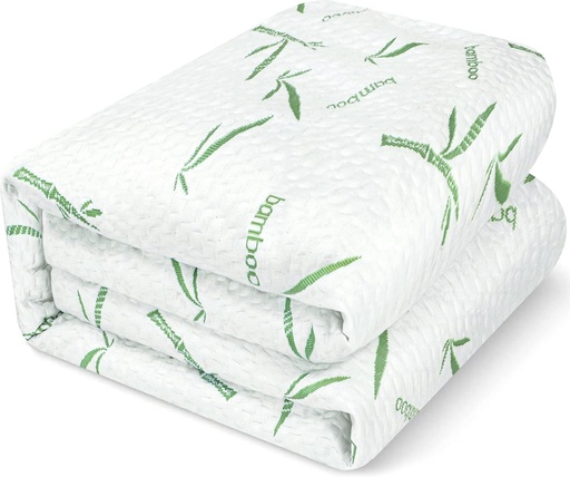 Protectie saltea Utopia Bedding 135 x 190 x 30 cm, impermeabila, vascoza premium, certificata Oeko-Tex, husa de saltea respirabila, elastica pe toata suprafata