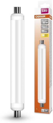 OSRAM LED stabil Special S19 FR 60, forma liniara, 9W, 830lm, 2700k, lumina alba calda, consum foarte redus de energie, durata lunga de viata, alternativa LED la lampile conventionale