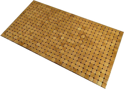 Covoras de podea din bambus pentru baie, toaleta, dormitor, bucatarie, utilizare in interior/exterior, 80 x 45 cm