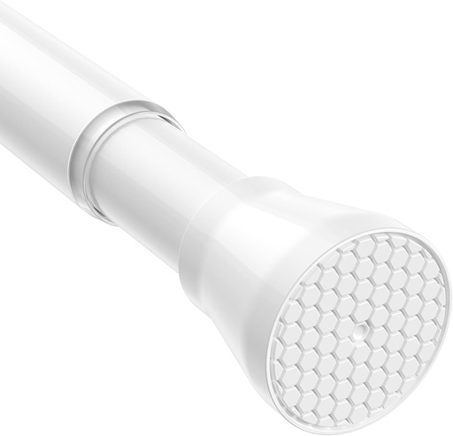 Zipglo 1 bucata bara perdea fara gaurire 75-163 cm bara telescopica perdea dus bara telescopica tija de tensionare reglabila pentru baie, fereastra, bucatarie, dulap, alb