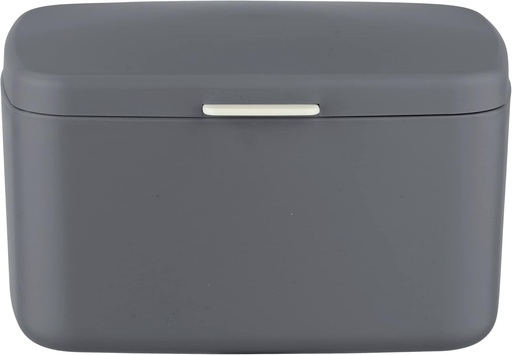 Cutie de depozitare pentru baie WENKO Barcelona, ​​cutie universala cu capac pentru depozitarea ustensilelor in baie, bucatarie si uz casnic, fabricata din plastic special rezistent la spargere, fara BPA, 19,5 x 11 x 16 cm, antracit