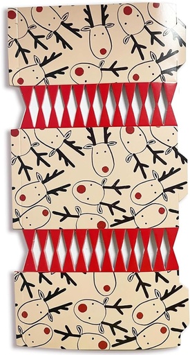 Volsha 10 biscuiti luxosi de Craciun, 10 palarii, 20 de sfori, joc de Craciun, cerbi, DIY, biscuiti, festivi, sezonieri (maro) (maro)