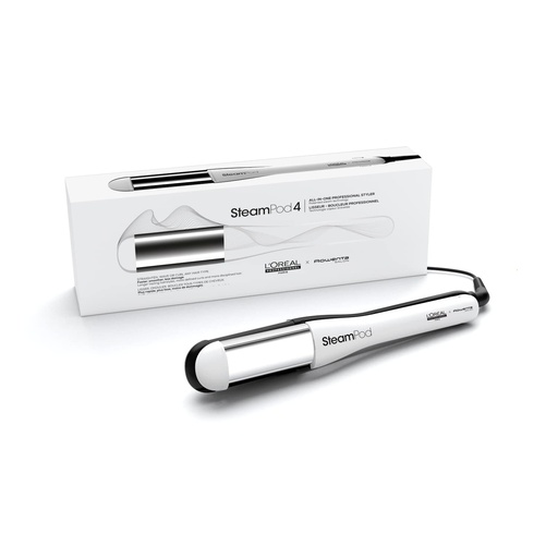 STEAMPOD 4 - Placa de indreptat si ondulat cu abur - Daune cu 95% mai mici - Coafare de 3 ori mai rapida - 3 setari de temperatura - Tehnologie patentata cu abur - Cu accesorii - Toate tipurile de par - L'Oréal Professionnel