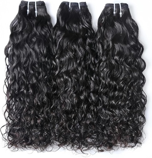 Par natural pentru femei, buclat, extensii Cheveux Naturel Humain, par uman, cret natural, buclat, bucle naturale, bucle naturale, par uman, total 300g, 14 16 18 inci