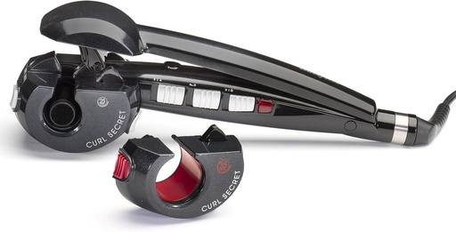 Ondulator automat BaByliss Curl Secret - Ionic 2, 2 insertii interschimbabile, interval de temperatura 190-230°C, negru, 25-35 mm, C1300E