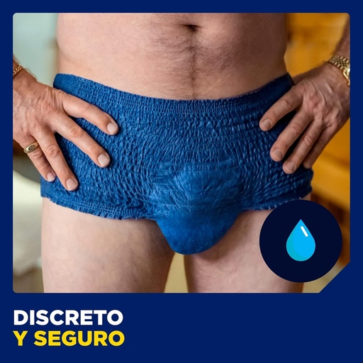 Lenjerie intima absorbanta de unica folosinta TENA Men Active Fit pentru incontinenta masculina - Pentru scurgeri urinare moderate pana la abundente - Marimea L/XL - 32 de lenjerii (pachet pentru 1 luna)
