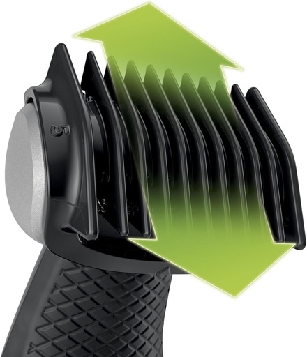 Philips Bodygroom Series 3000 - Aparat de tuns pentru barbati cu protectie tripla, tundere si barbierit intim, barbierit precis si delicat cu pielea, 100% rezistent la apa, autonomie a bateriei de 80 de minute, BG3480/15