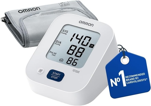 OMRON X2 Essential - Tensiometru digital pentru brat | Tensiometru validat clinic | Detectarea batailor neregulate ale inimii si a hipertensiunii arteriale | cu verificare a ajustarii mansetei | 22-32 cm