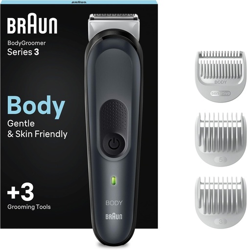 Perie de tuns Braun BG3350, Negru - Gri