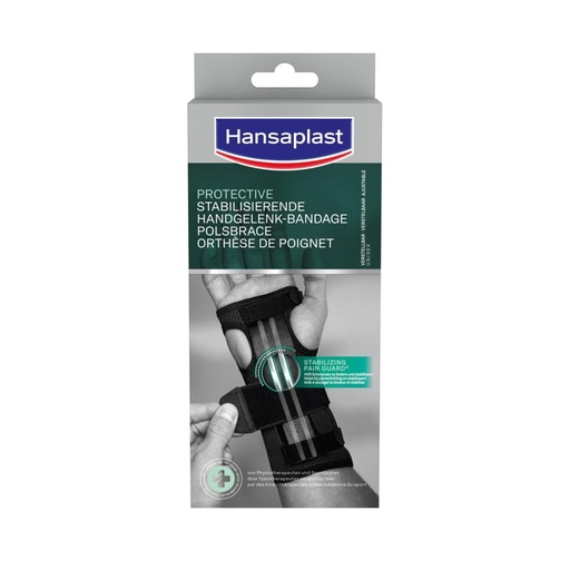 Bandaj stabilizator pentru incheietura mainii Hansaplast, suport pentru incheietura mainii, sustine si relaxeaza articulatia, suportul pentru incheietura mainii promoveaza regenerarea, unisex