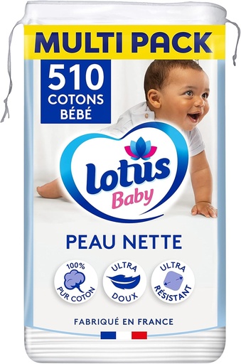 Lotus Baby Clean Skin - Discuri umede pentru bebelusi - 510 discuri umede
