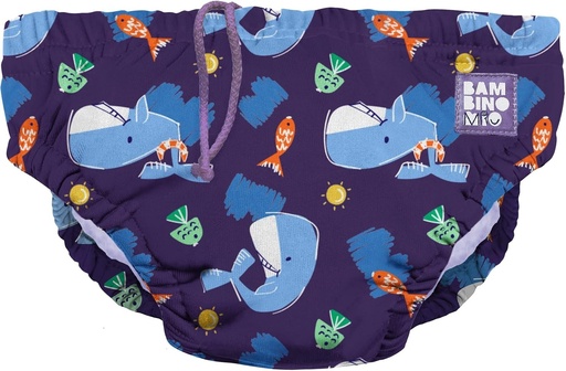 Scutec de baie reutilizabil Bambino Mio, Spritz, 6-12 luni, articole esentiale pentru imbracaminte de plaja pentru bebelusi si copii mici, baieti si fete.