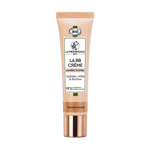 La Provençale Bio - Crema BB Ochre Light - Certificata Organica - Crema Hidratanta Colorata - Ulei de Masline Organic DOP Provence - Pentru Toate Tipurile de Ten - Nuanta: Mediu Inchis - 30 ml