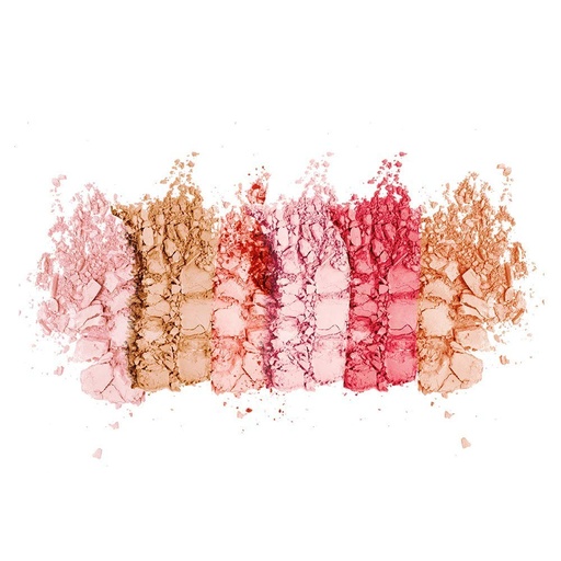 Fard de obraz mineral multi-efect SANTE Natural Cosmetics - 01 Coral - 8 g - 6 culori pentru stralucire naturala, stralucire delicata si conturare blanda - cu ulei de acai organic si pigmenti 100% naturali