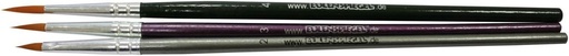 Eulenspiegel 955550 - Set profesional de 5 pensule, 3 pensule din fibre sintetice, pensule de machiaj, pictura faciala si corporala
