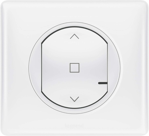 LEGRAND | Control centralizat wireless pentru rulouri, Céliane cu Netatmo, Sus/Jos/Stop, Indicator LED baterie descarcata, Baterie inlocuibila, Durata de viata 8 ani