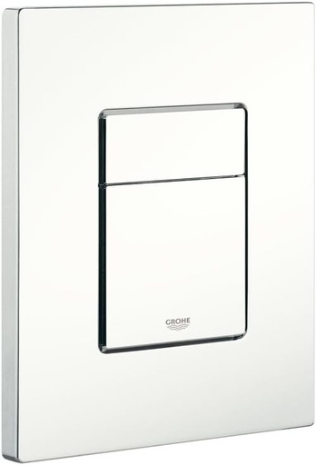 GROHE Skate Cosmopolitan, placa de acoperire pentru WC (placa de actionare economisitoare de apa, montare verticala sau orizontala, placa de actionare cu actionare pornire si oprire), alb alpin, 38732SH0