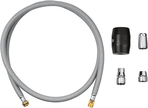 Furtun de schimb GROHE cu greutate pentru baterii de bucatarie (pentru capete de pulverizare extractibile sau duze de aerator, incl. greutate si piulite de ghidare G 1/2", 1425 mm lungime), 48293000