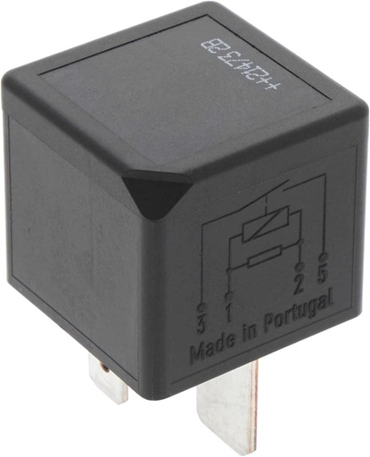 Releu mini Bosch 0986332001 12V 40A, IP5K4, temperatura de functionare de la -40°C la 85°C, releu normal deschis, 4 pini