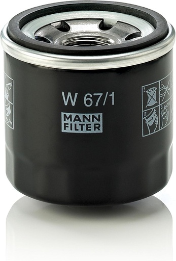 Filtru de ulei MANN-FILTER W 67/1 - pentru autoturisme si autoutilitare