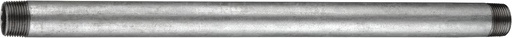 Niplu de teava Cornat, otel galvanizat - filet exterior de 1/2 inch x 400 mm - filet exterior conform DIN EN 10226-1 (ISO 7-1) - Pentru racorduri si instalatii de tevi