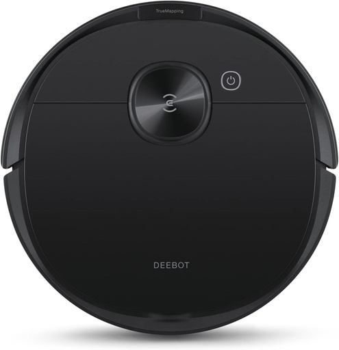ECOVACS DEEBOT N8 Negru (Noutate in 2022) Aspirator robot cu functie de stergere (OZMO), putere de aspirare de 2300 PA, aspirator robot pentru par de animale, navigare inteligenta (senzor laser dToF), Alexa/Google, Negru
