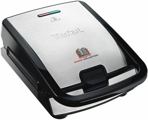 Aparat de facut vafe si sandvisuri Tefal, 2 seturi de farfurii incluse, Depozitare usoara, Curatare usoara, Indicator de incalzire, Invelis antiaderent, Snack Collection SW853D12