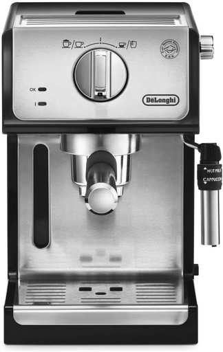 De'Longhi ECP35.31 Espressor traditional cu pompa Barista, aparat de cafea si cappuccino, negru