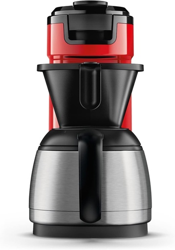 Espressor Philips Senseo Switch cu capsule si filtru, tehnologie de preparare 2 in 1, rezervor de apa de 1 litru, 7 cani odata, culoare: Rosu Monza (HD6592/84)