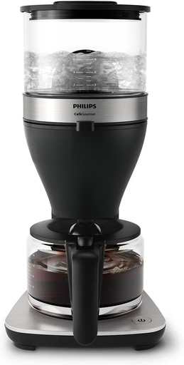 Espressor Philips cu filtru – capacitate de 1,25 litri, pana la 15 cesti, Boil & Brew, negru/argintiu (HD5416/60)