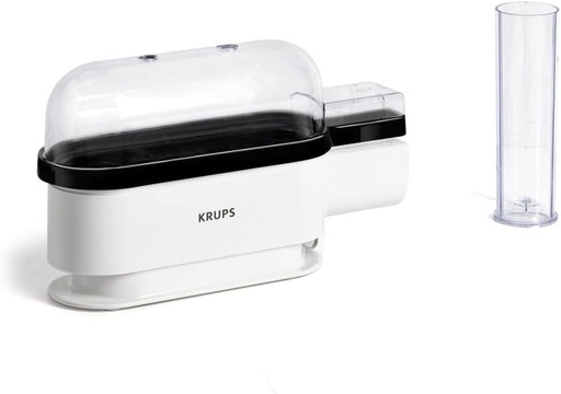 Krups Ovomat Trio, Aparat de gatit oua, Pentru pana la 3 oua, Include cana de masurat apa cu perforator de oua, suport pentru oua, semnal sonor, EG234115, Alb/Negru