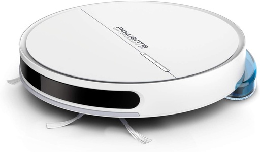 Aspirator robot Rowenta Explorer Series 60 Allergy Care Connect RR7447 cu mop, aspira, matura, mop, cartografiere permanenta personalizata, conectivitate WiFi, compatibil cu asistentii vocali