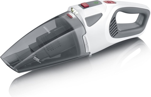 Aspirator de mana fara fir SEVERIN 4 in 1, aspirator umed si uscat pentru scaune auto, aspirator de mana pentru par de animale si lichide, autonomie de pana la 30 de minute, alb-gri/rosu, HV 7146
