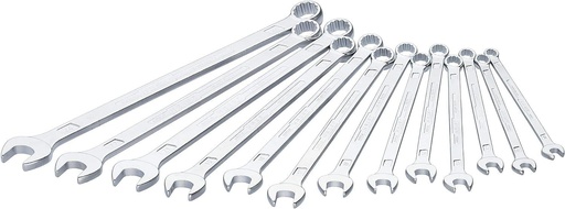 Set chei combinate HAZET 600N/21 | 21 de scule, Iesire: Hexagon dublu, Latimea suprafetelor plane: 6 - 34 mm, Tija subtire cu profil dublu in T extra-rezistent.