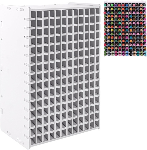 Set de organizatoare de birou AKOLAFE cu 180 de piese - 35 x 27,5 x 13 cm - Cu 180 de compartimente - Depozitare pentru pixuri si markere cu alcool - Pentru birou, dormitor si studiu