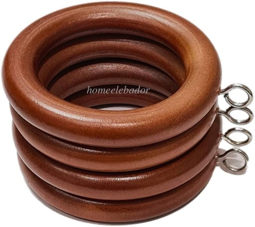 HomeElabador Lot de 12 proiecte de crosetat pentru roti din lemn cu ochiuri, diametru interior 45 mm, finisaj natural