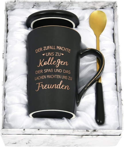 Cadou de ramas bun pentru coleg care isi schimba locul de munca, cana, cana de ramas bun de 14 oz, cadou pentru coleg care isi schimba locul de munca, cana de cafea personalizata cu mesajul - Sansa ne-a facut colegi