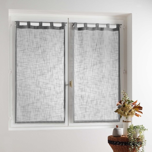 douceur d'Intérieur pereche de bucle drepte efect de in Tisse haltona, poliester, gri, 90 x 60 cm