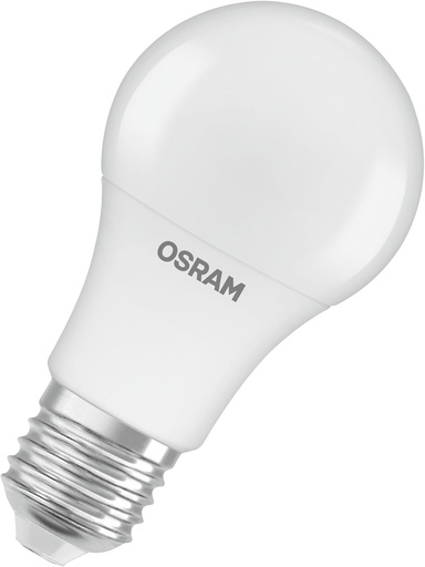 Bec LED Osram Base Classic A100, forma de bec, 13W 827, alb cald 2700K, E27, mat, 1521 lm, temperatura redusa