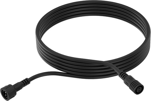 Cablu prelungitor Philips de joasa tensiune pentru exterior, 5 metri, 24V, impermeabil IP67, negru