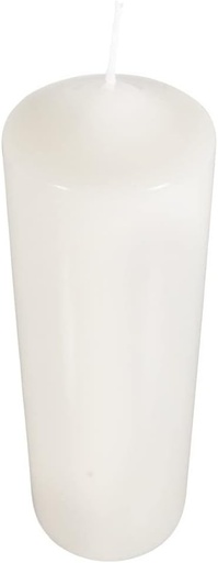 Lumanare tip stalp Rayher, crem, rotunda, 100% parafina, inaltime 25 cm, 8 cm ø, lumanare rotunda, lumanare de botez, lumanare bruta pentru decorare si mestesuguri, 3140796
