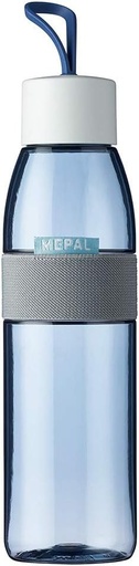 Sticla de baut Mepal Ellipse Nordic Denim – capacitate 500 ml – potrivita si pentru bauturi carbogazoase – material rezistent la spargere – etansa – lavabila in masina de spalat vase