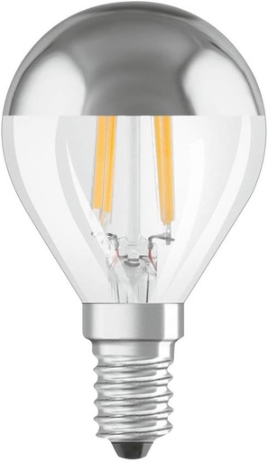 Lampa LED OSRAM | Soclu: E14 | Alb cald | 2700 K | 4 W | Luminos | Oglinda CLASSIC P Retrofit cu LED [Clasa de eficienta energetica A+]