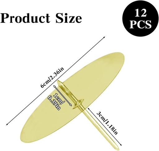 LongZYU Suporturi de lumanari cu 12 piese de 6 cm pentru cununita de Advent, aurii, suporturi metalice pentru lumanari de Advent, set suporturi pentru lumanari, farfurii pentru lumanari DIY, cununita de Advent, Craciun, decoratiuni de masa