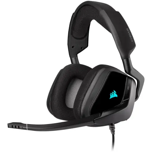 Casti gaming Corsair Void ELITE RGB, surround 7.1, USB, Carbon