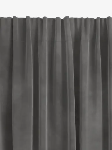 PONY DANCE perdea opaca gri, o bucata, 210x132cm